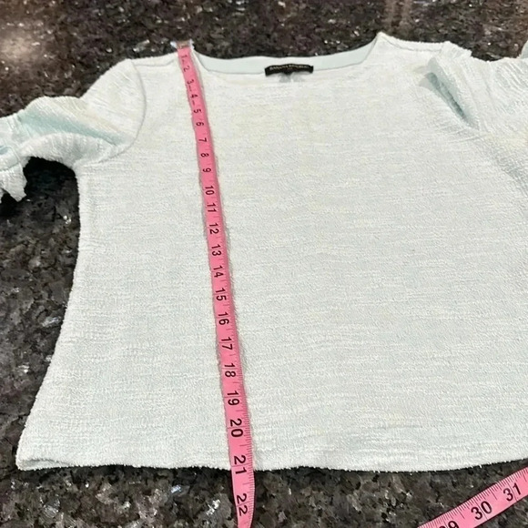 BANANA REPUBLIC Boucle Ruffle Cuff Top - Picture 9 of 10